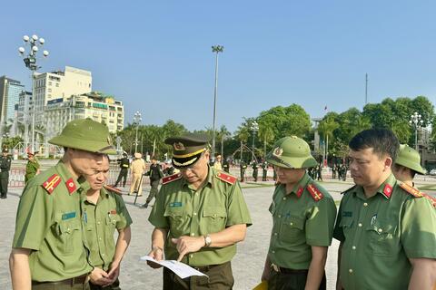 Công an Thanh Hóa triển khai phương án bảo đảm ANTT cầu truyền hình trực tiếp lễ kỷ niệm 70 năm Chiến thắng Điện Biên Phủ